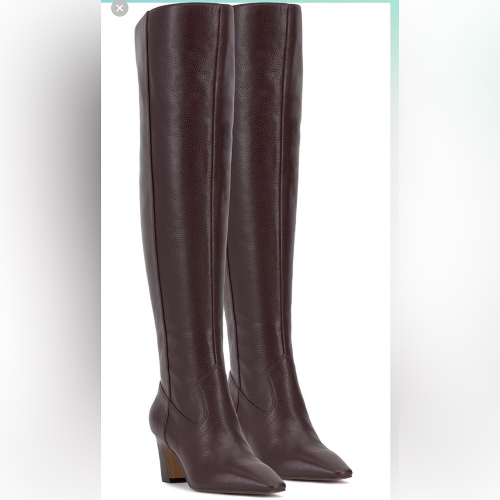 Vince Camuto Over the Knee Boots “Shalie” in Espresso Brown - Picture 2 of 14